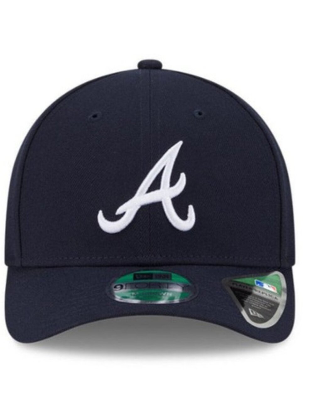 New Era 9Forty M-Crown Atlanta Braves Snapback Hat Navy Player Replica - New